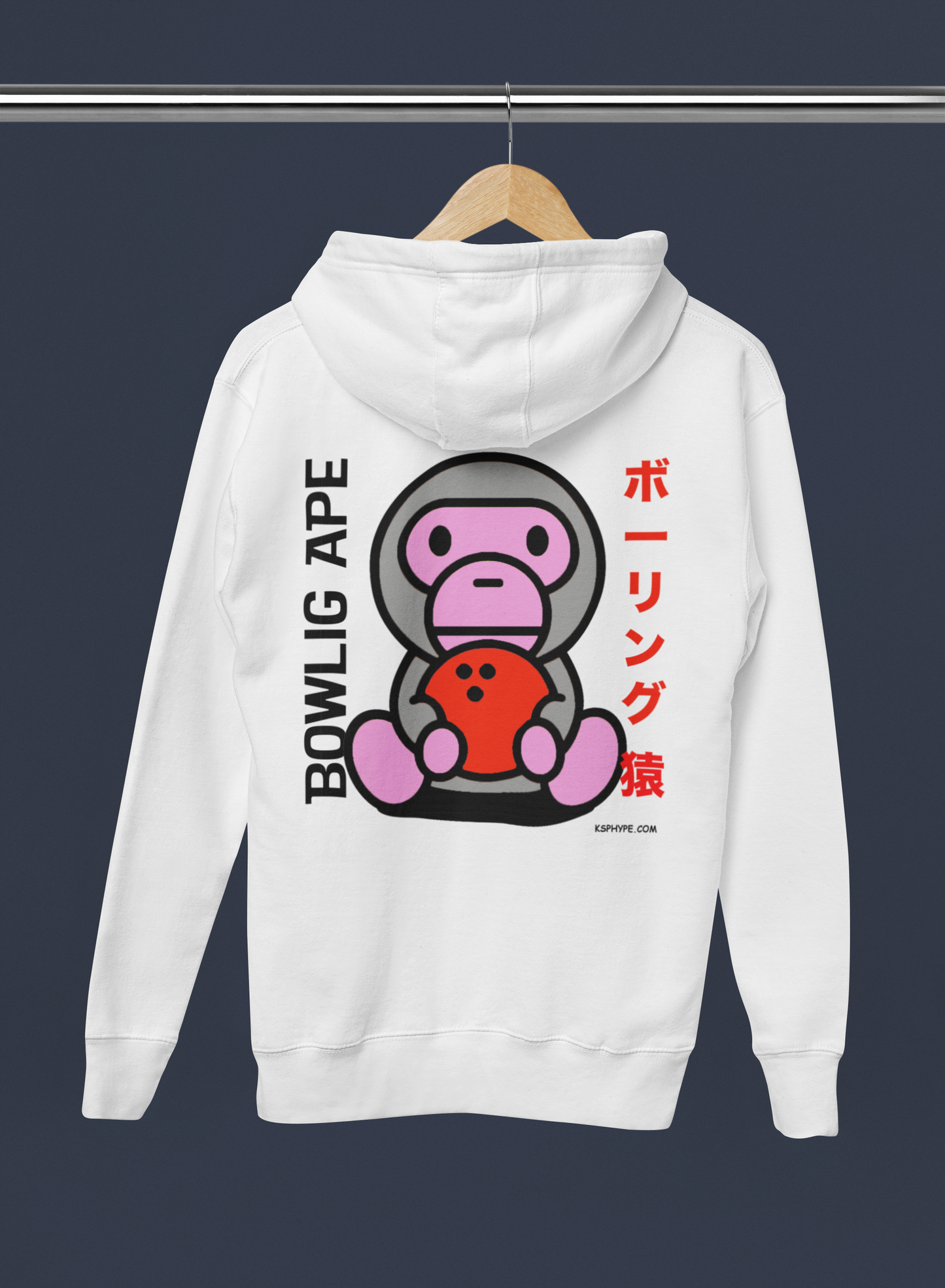 Bowling Ape Hoodie - Japanese Monkey